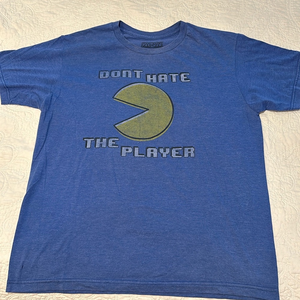 Vintage Blue XL Pac Man Tshirt. Used wear.